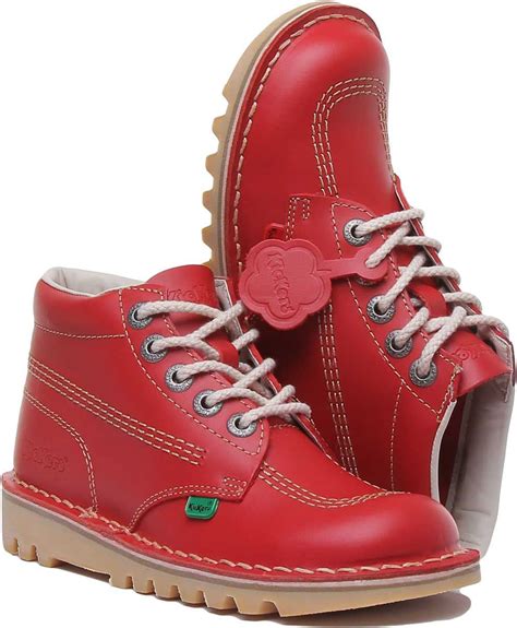 kickers kick lo red shoes ebay